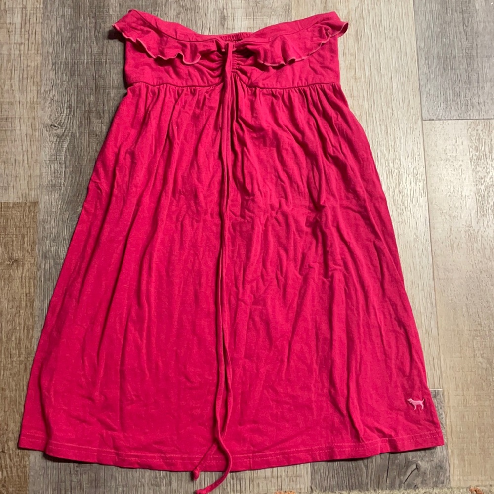 PINK strapless dress